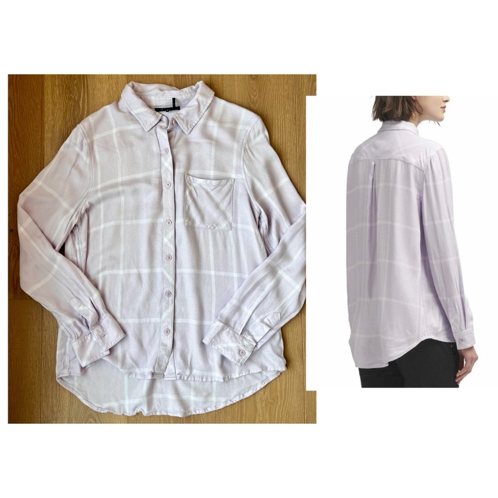 DKNY | Soft Lavender Plaid Button Down Shirt